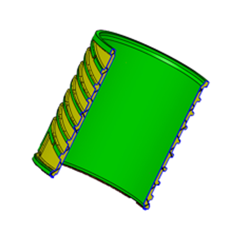 Chaqueta de agua de refrigeración de fundición a presión de aleación de aluminio Chaqueta de agua de refrigeración de fundición a presión de aleación de aluminio